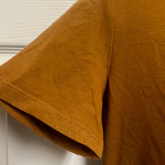 Zara Mustard Brown “I’m A Myth” Cotton T Shirt - Picture 6 of 12